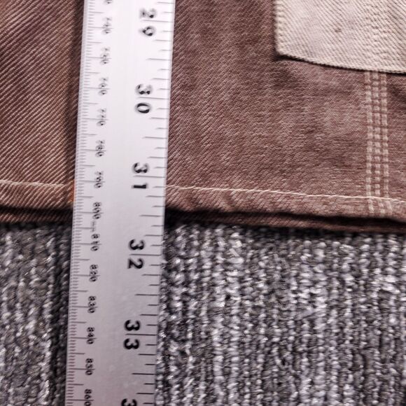 Vintage Y2K Enyce Denim Patchwork Brown Jacket Mens Size Larger NWT - Picture 13 of 16